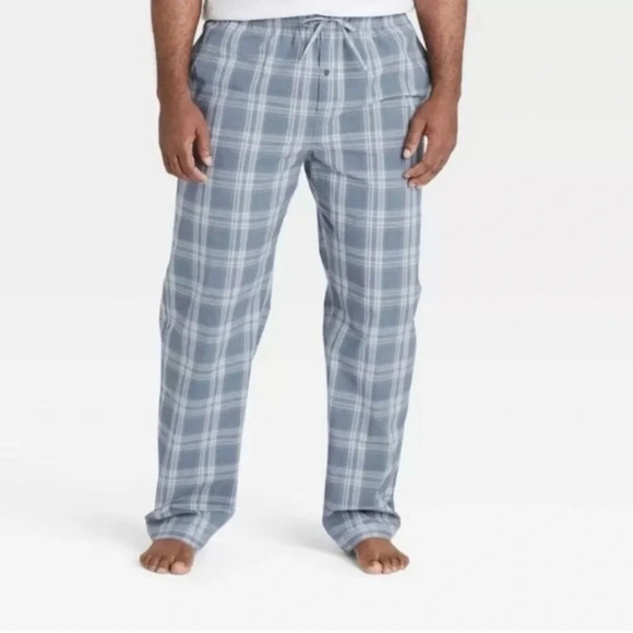 GoodFellow Blue Plaid Pajama Pants 4XL - Picture 1 of 4